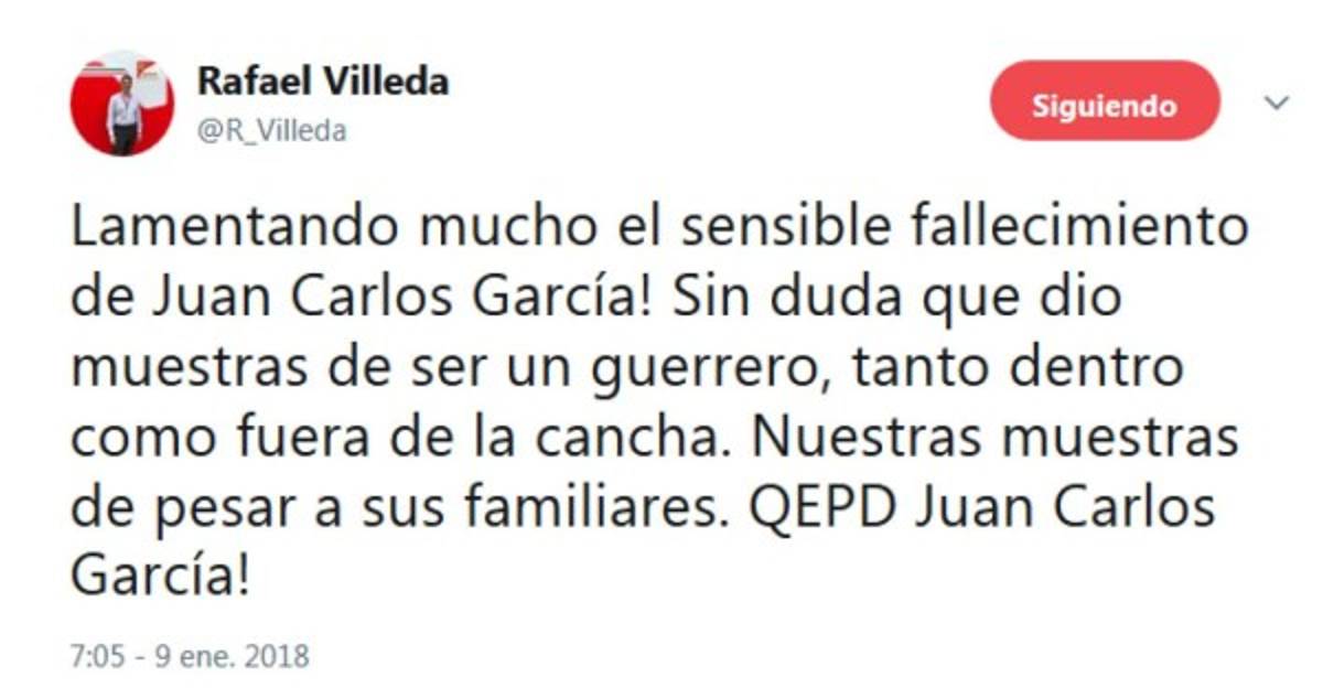 ¡Emotivo! El mundo del fútbol reacciona ante la muerte de Juan Carlos García