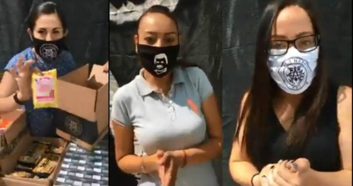La hija del 'Chapo' Guzmán regala víveres y mascarillas con la imagen de su padre
