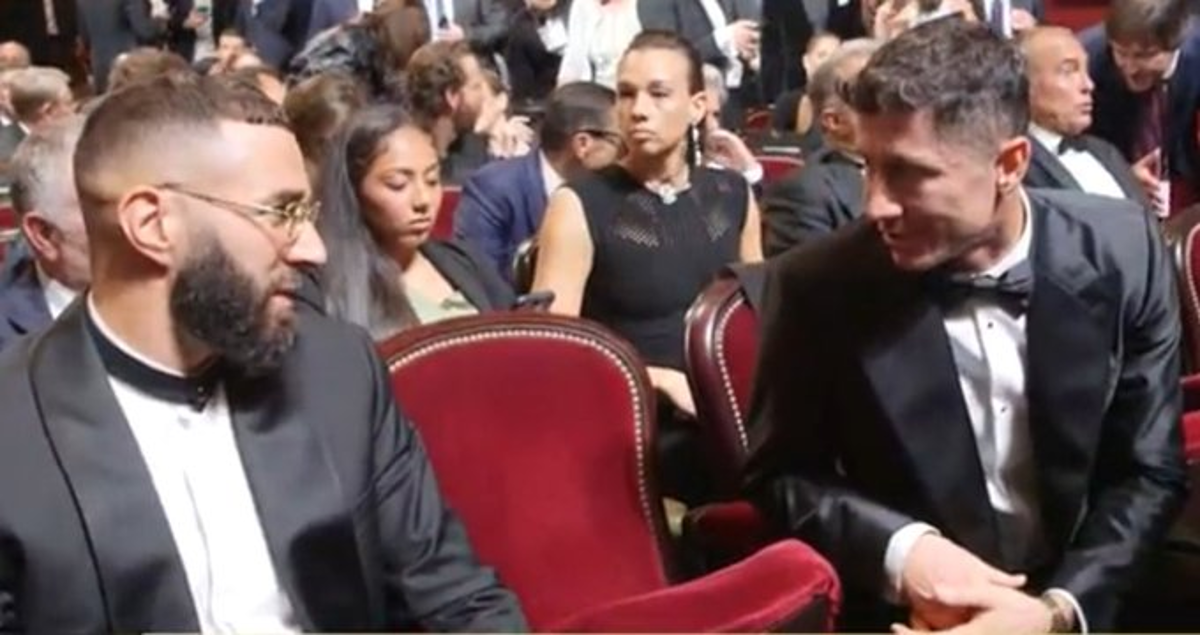 Balón de Oro: La inspiración del atuendo de Benzema, sorpresivo invitado especial y así captaron a Karim junto a Lewandowski