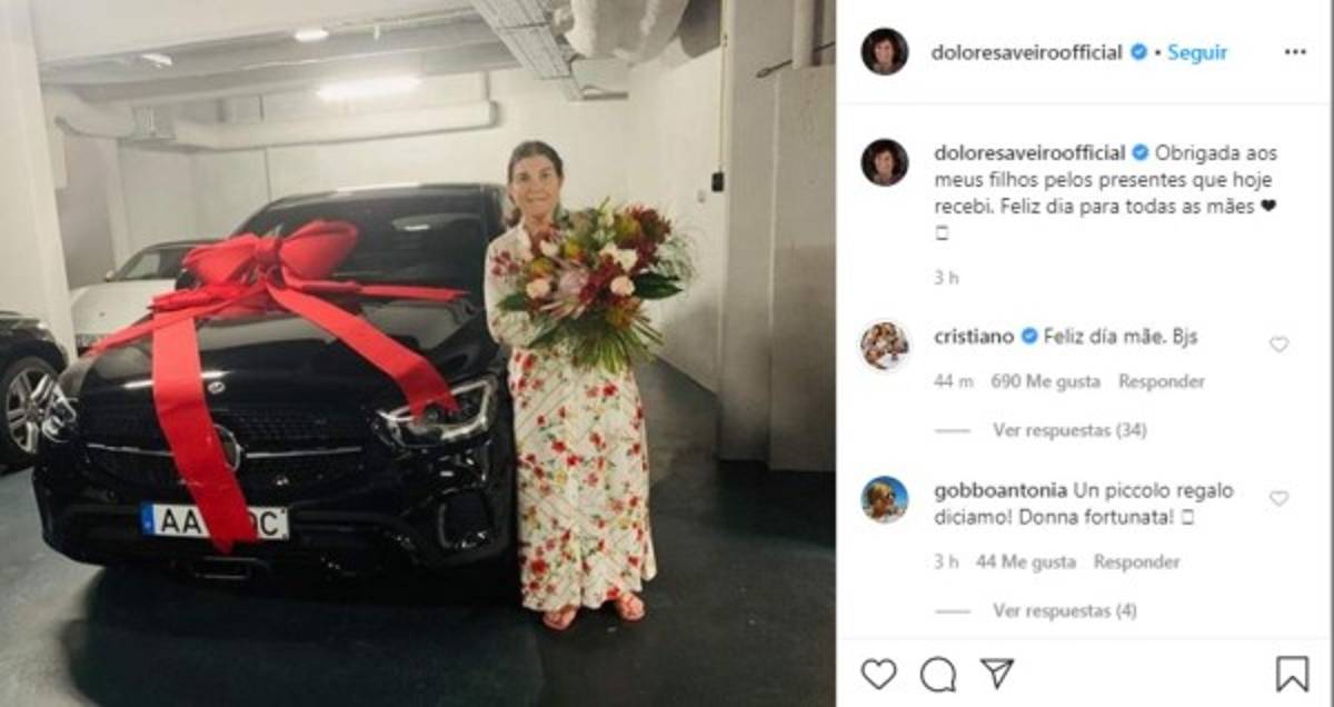 Cristiano Ronaldo y su detallazo de 100 mil euros con Dolores Aveiro en el día de la madre  