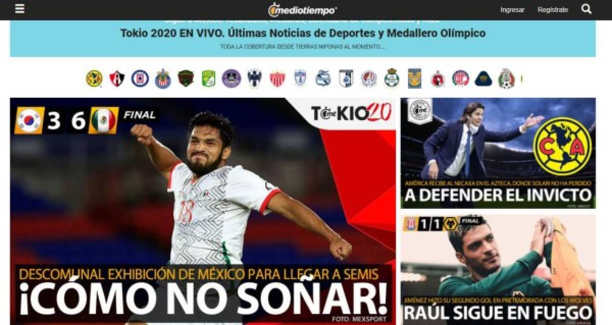 'Exhibición de poderío': elogios para la Sub-23 de México tras goleada y clasificación ante Corea en los JJOO