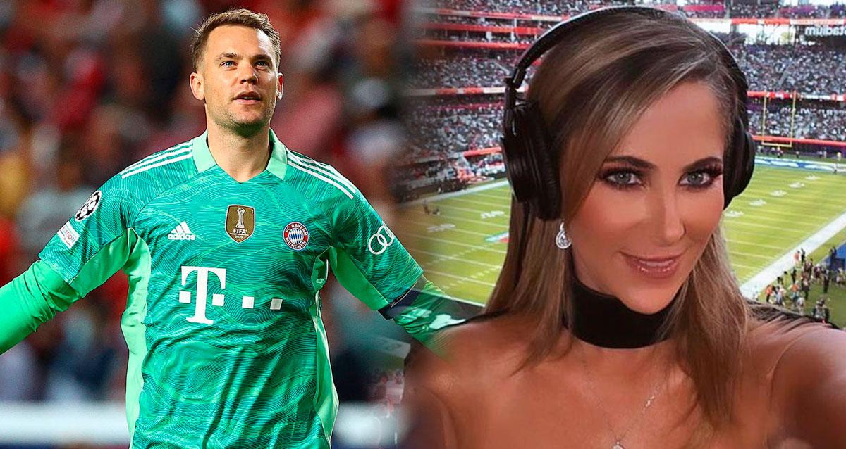 La preciosa periodista Inés Sainz revela la fea experiencia que tuvo con Manuel Neuer: ‘‘Me fui, es un patán’’