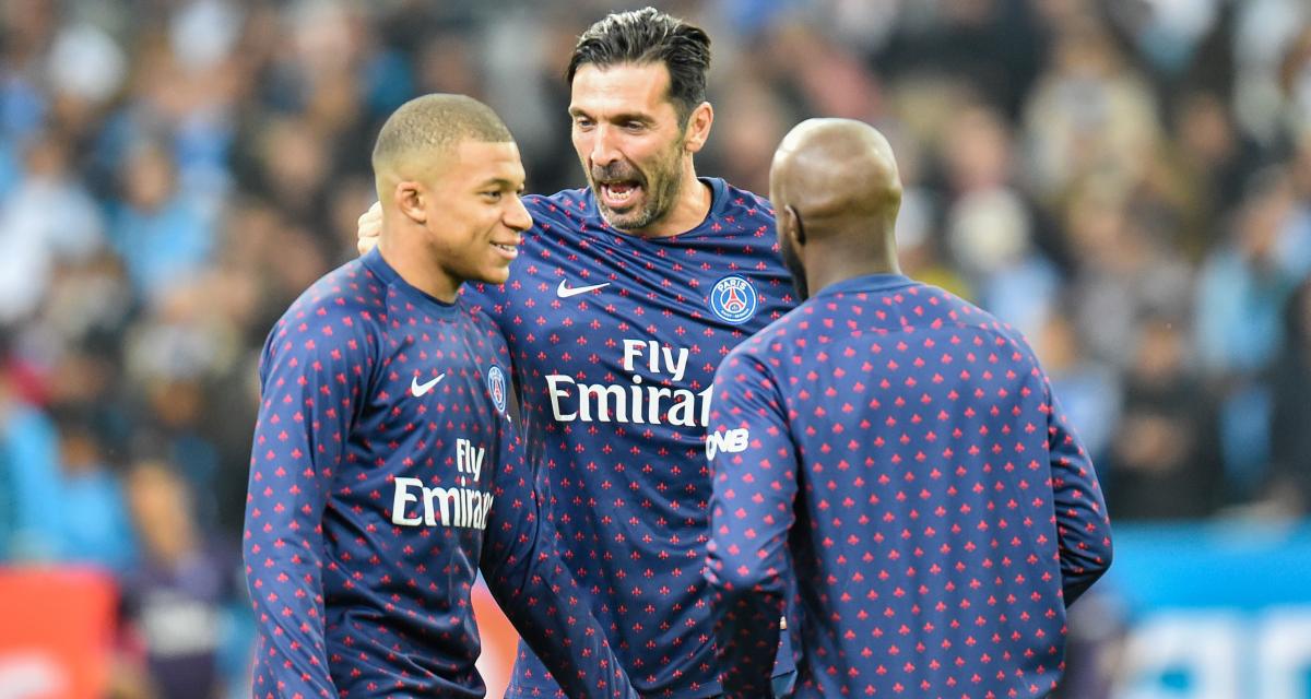 Buffon fue compañero de Mbappé solo por un año en el PSG.