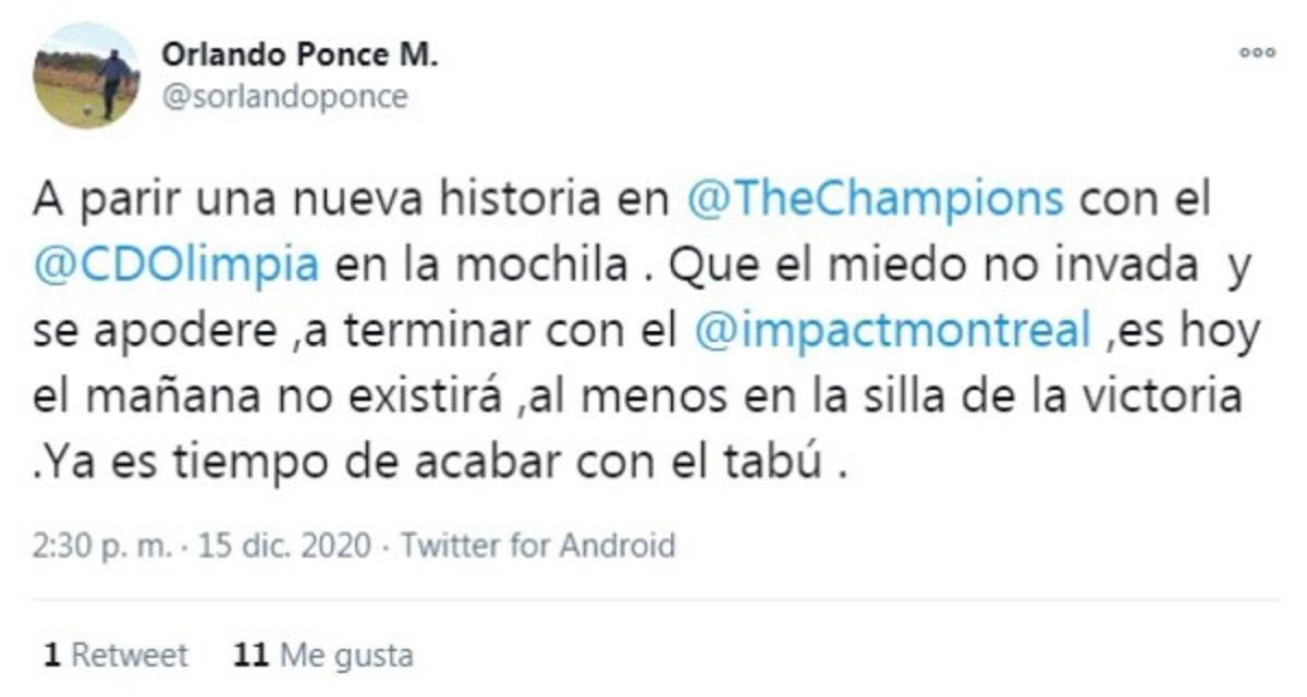 Los comentarios en redes por el Olimpia-Montreal Impact: 'Hoy, todos con el Olimpia”