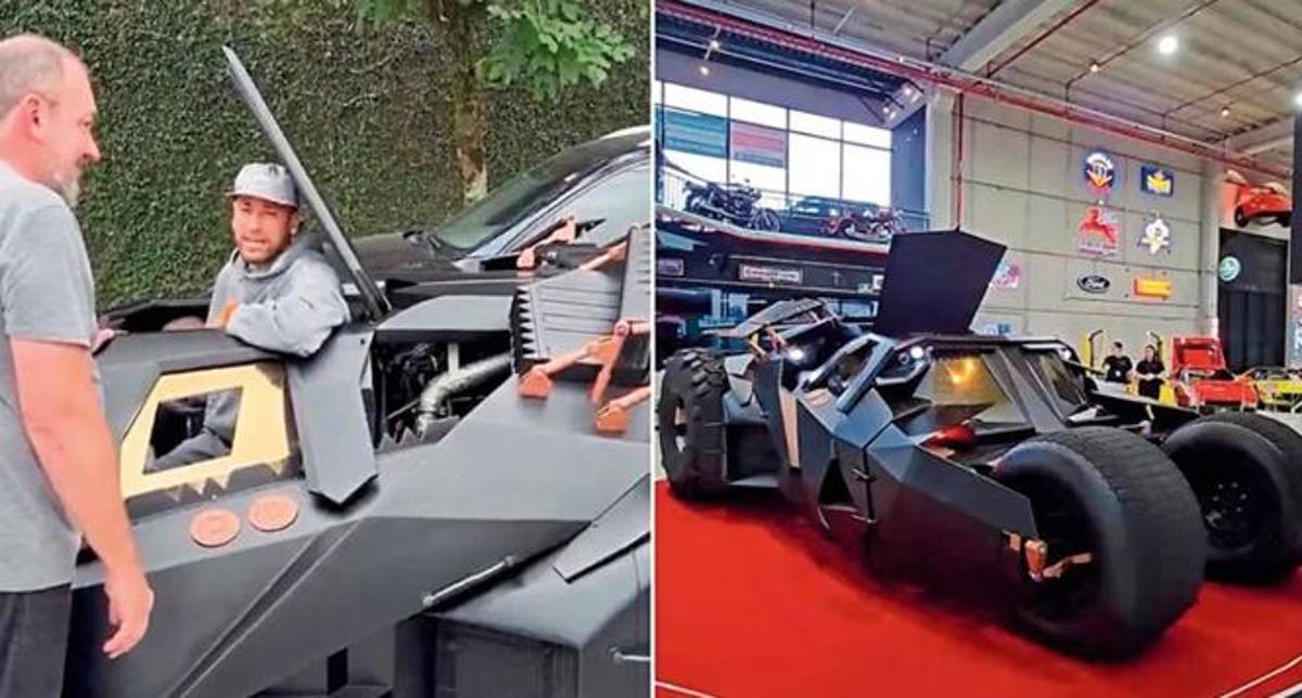 Neymar compró el Batimóvil, pero no puede usarlo: tres años en construirse y la millonada que pagó por su nuevo capricho