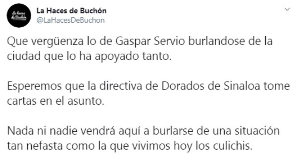 Lo que dicen en redes sociales de Gaspar Servio tras su polémico vídeo en Culiacán: 'Futbolista sin cerebro' 