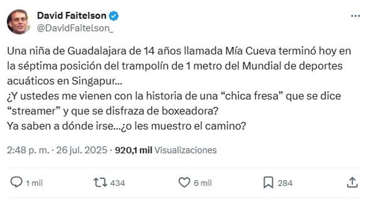 Faitelson destrozó a Alana Flores y recibe dura respuesta de exfutbolista: Me vienen con la historia de una chica fresa...