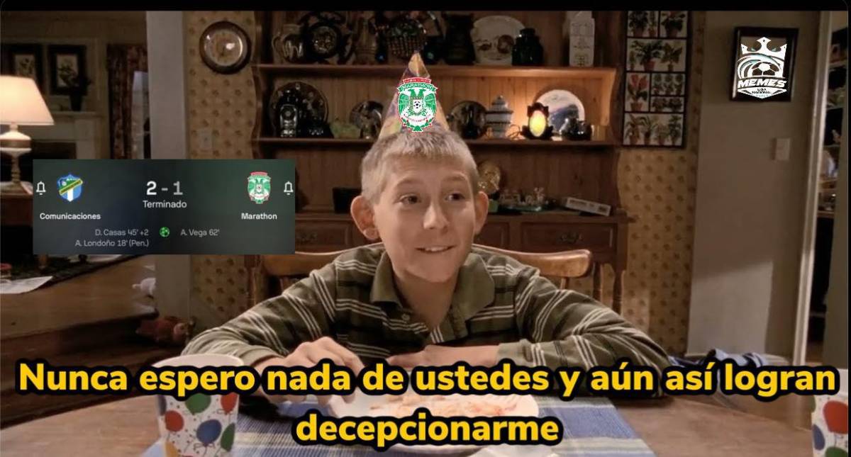 Los memes destrozan a Marathón tras la derrota ante Comunicaciones en la Copa Centroamericana de Concacaf