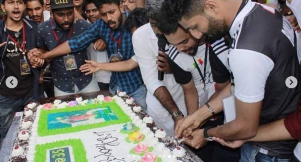 Increíble: Así celebraron el cumpleaños 35 de Cristiano Ronaldo en India, con pastel gigante y cánticos  