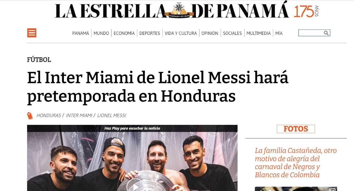 Messi y el Inter Miami generan opiniones por el amistoso en Honduras: “San Pedro Sula será la capital de Centroamérica”