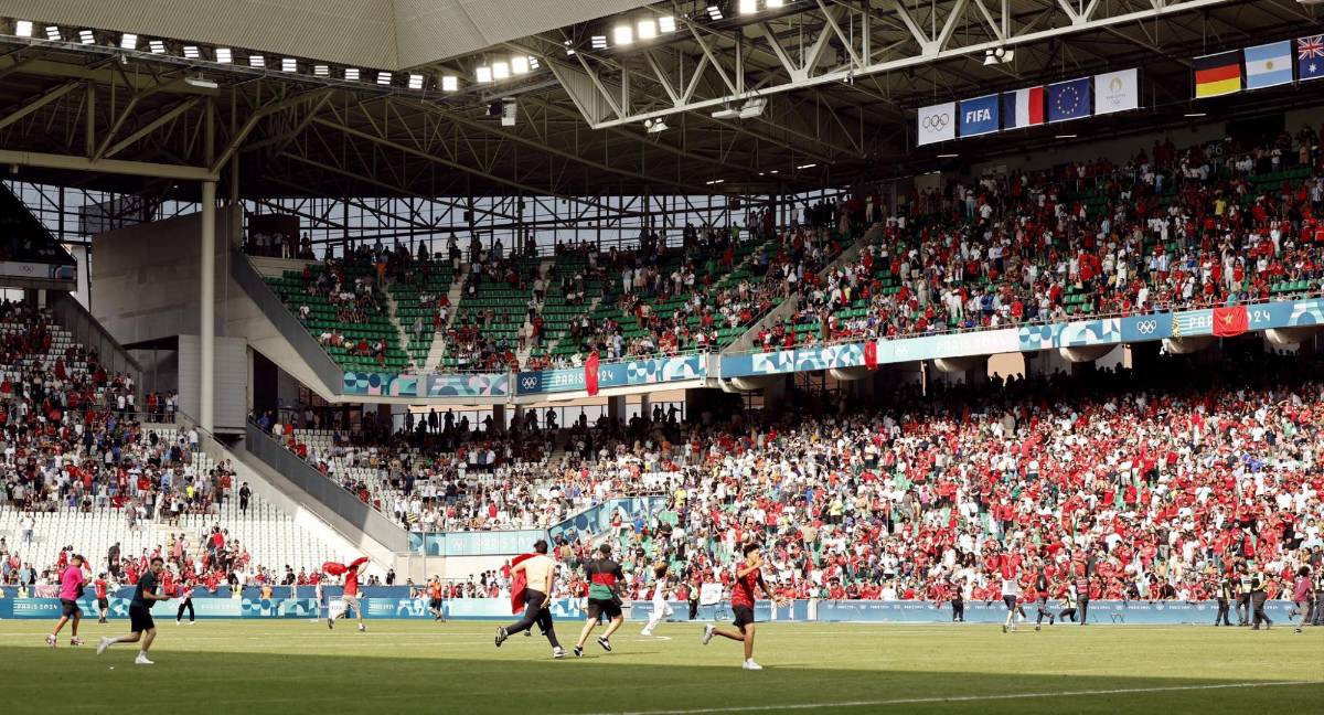 Juegos Olímpicos París 2024: Marruecos explotó por los 15 minutos añadidos y jugadores de Argentina salen huyendo
