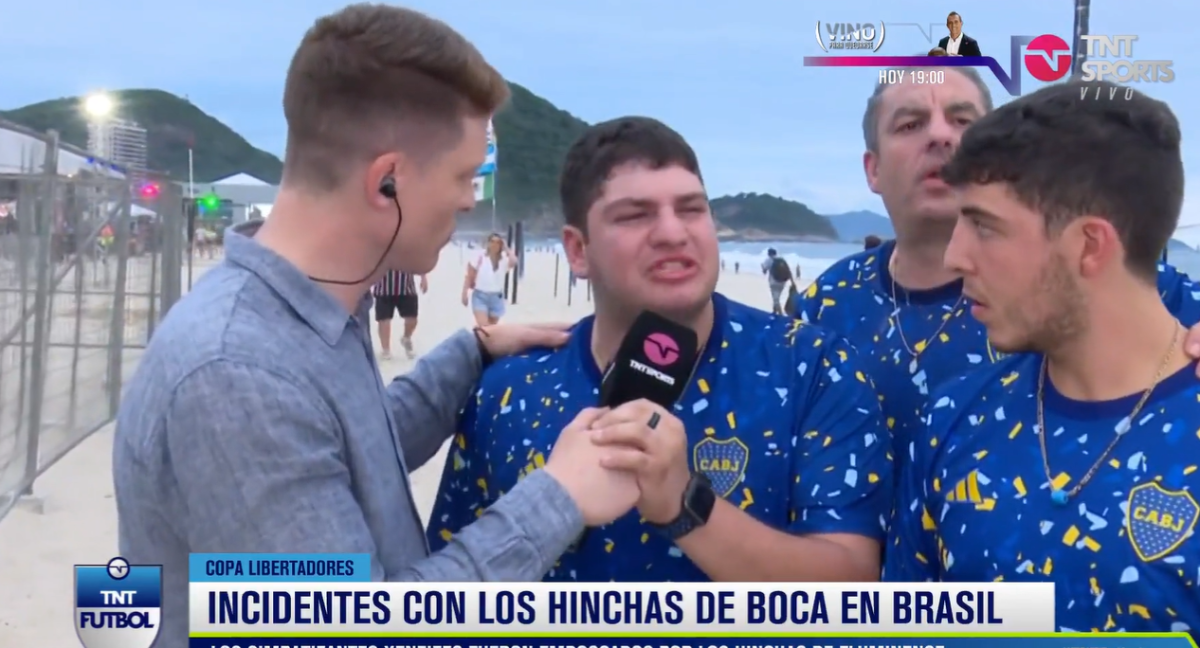 Afición de Boca invadía Copacabana previo a la final de Copa Libertadores... ¡y fueron emboscados por hinchas del Fluminense!