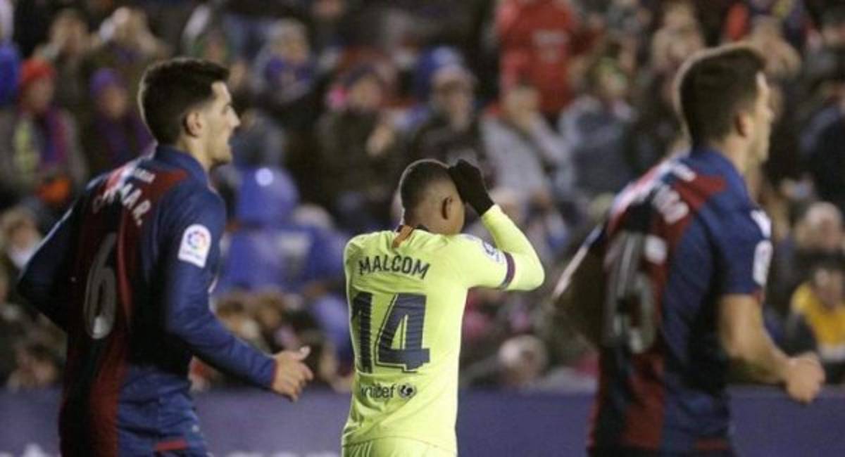 Barcelona pierde contra Levante en la ida de los octavos de Final de la Copa del Rey