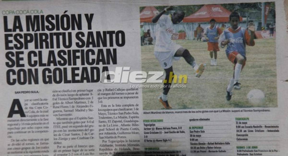 FOTOS: El álbum inédito de Alberth Elis en torneos colegiales