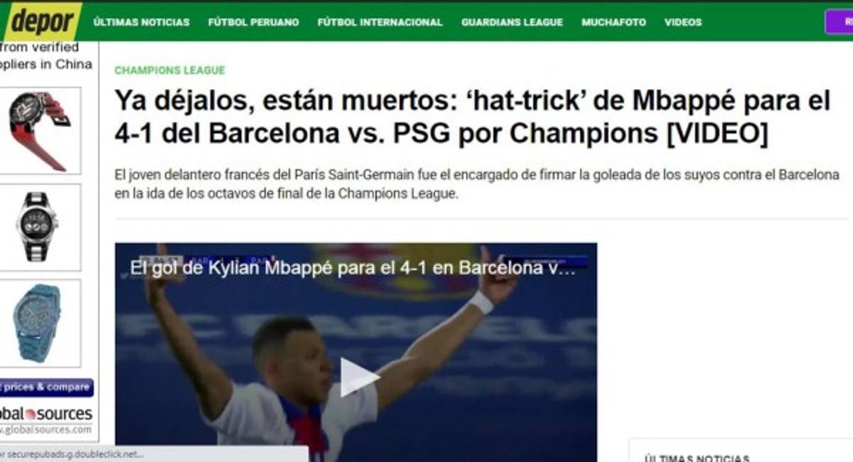 'Penoso, desastroso, humillación”: la prensa mundial y sus duros titulares tras la goleada del PSG al Barcelona