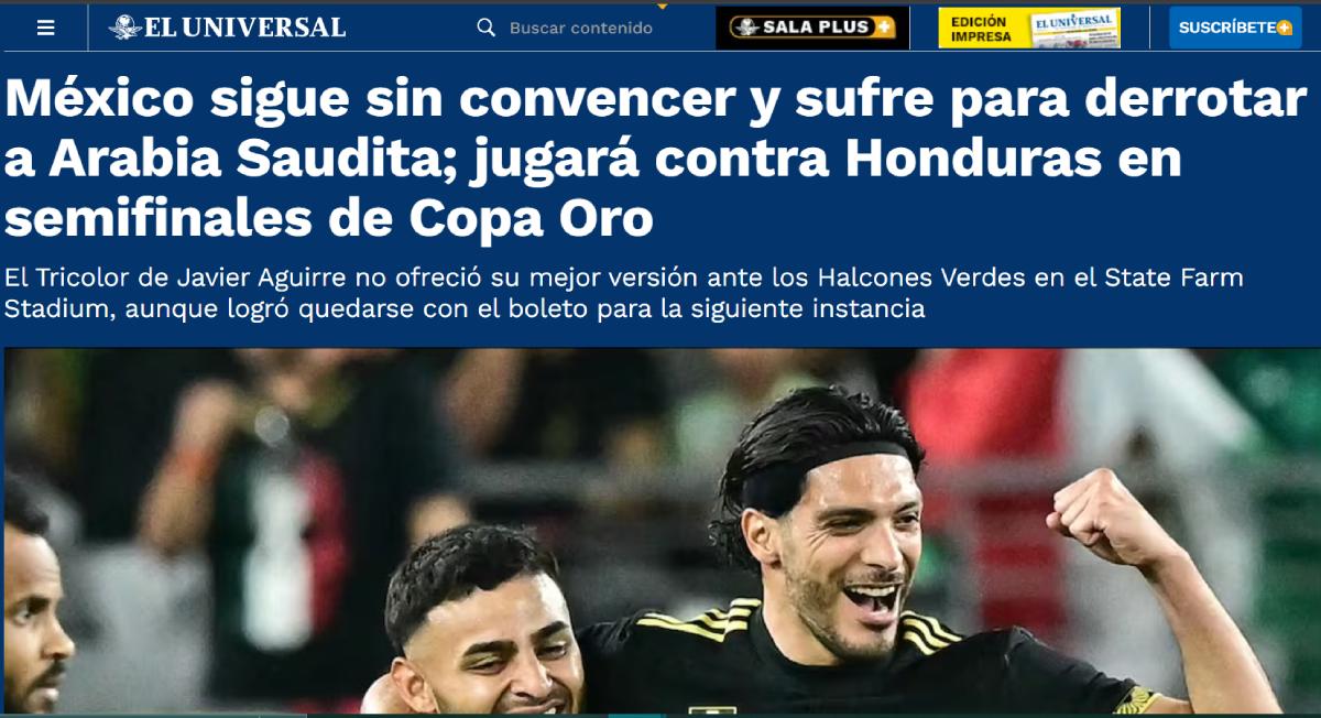 México no juega a nada, Sin convencer: Faitelson y la prensa mexicana molestos; esto dicen de la semifinal ante Honduras