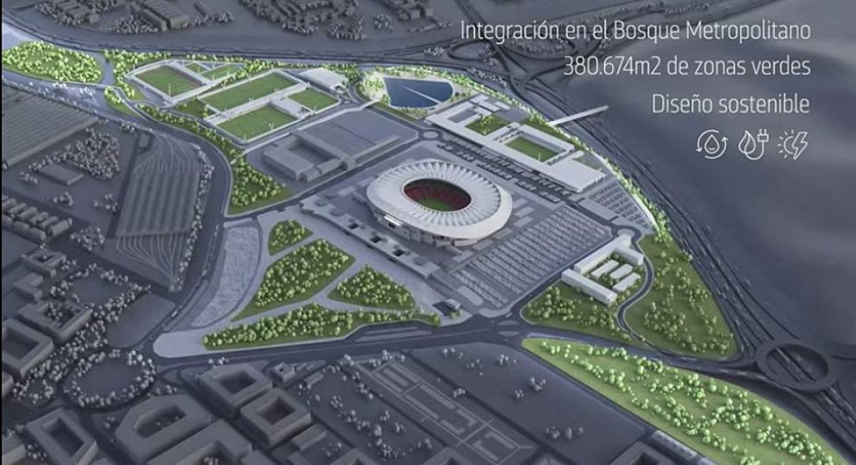 El Atlético de Madrid cambia el nombre de su estadio y presenta su espectacular centro de entrenamiento