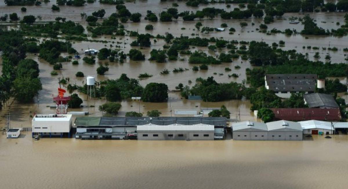 El Valle de Sula en Honduras, bajo el agua por Iota: Las apocalípticas fotografías aéreas