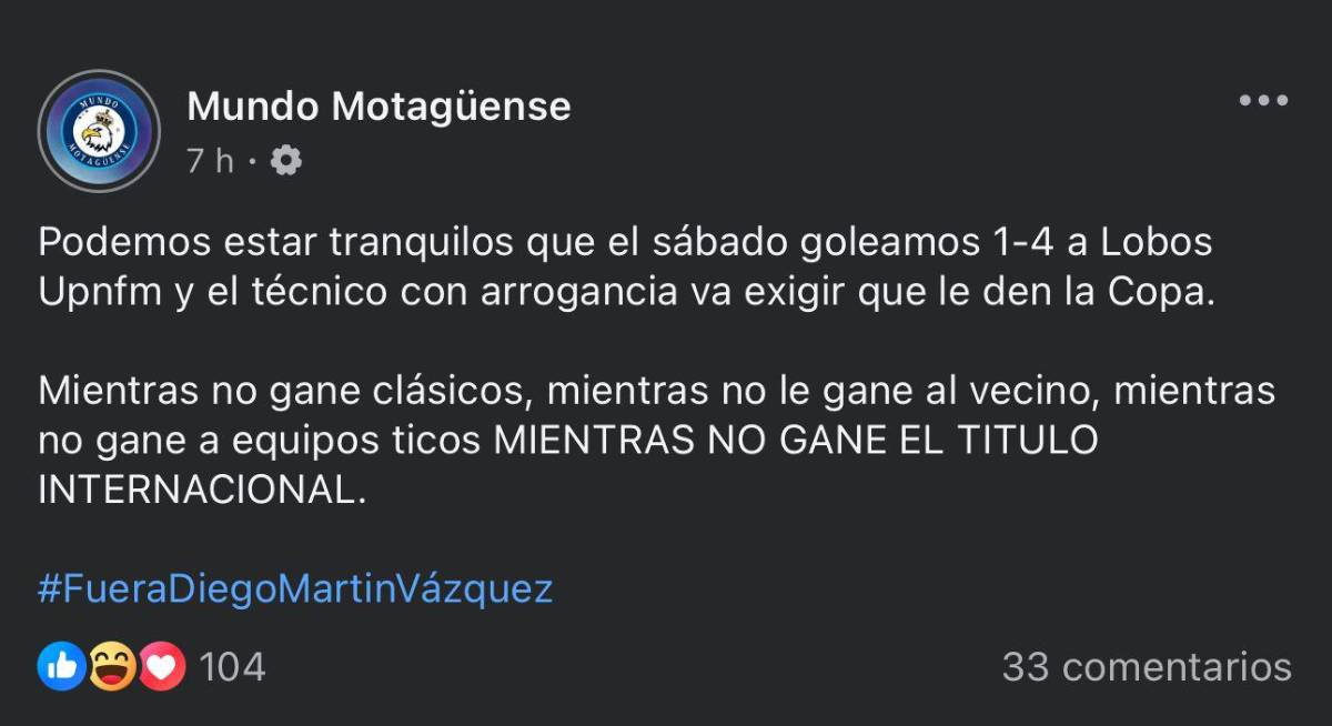 “ADN Diego Vázquez”, “El Colocho es irresponsable”: así reacciona la prensa al empate entre Motagua-Herediano