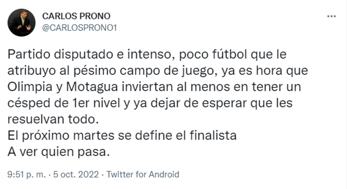 Sin filtros: Periodistas reaccionan luego del amargo empate que sellaron Motagua y Olimpia en Liga Concacaf