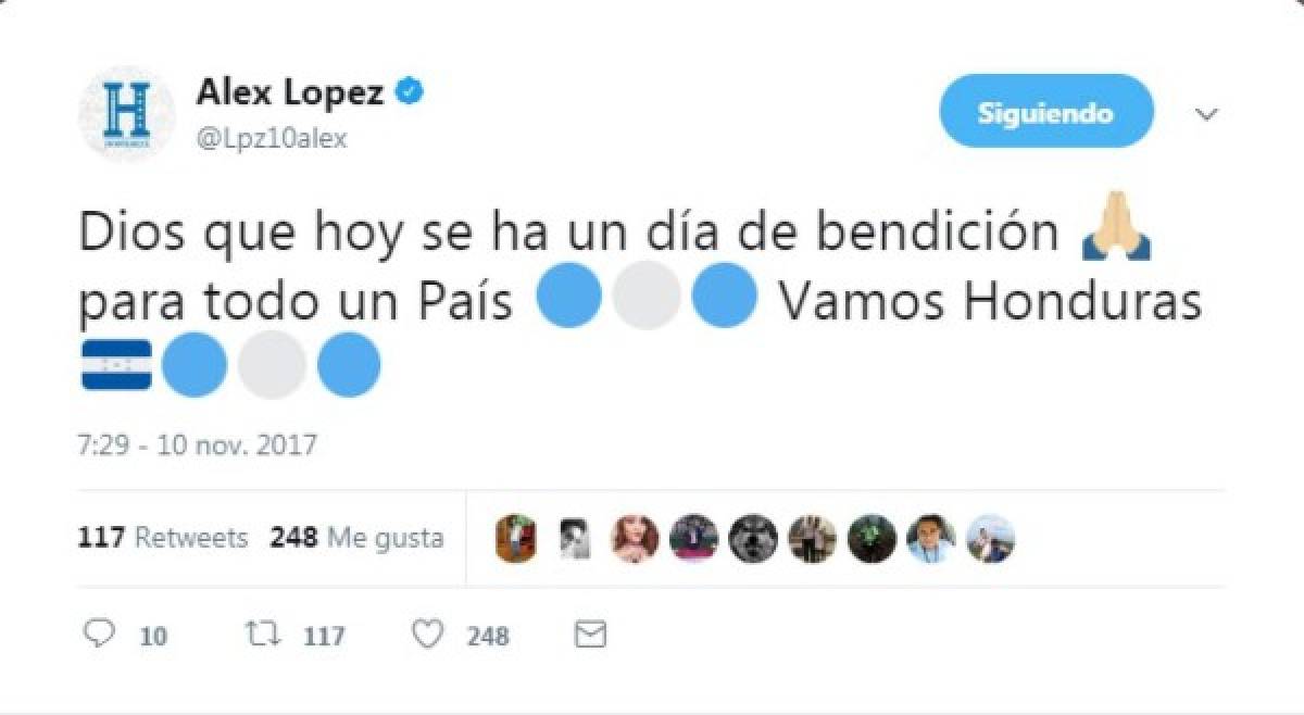 Los mensajes de los jugadores previo al juego de Honduras-Australia