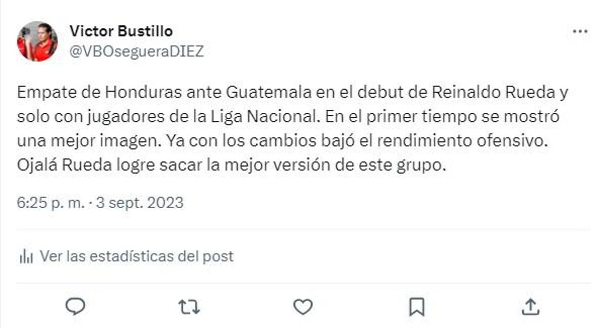 Lo que dicen los periodistas hondureños sobre el debut de Reinaldo Rueda con la Selección Nacional: “Pasa aprobación”