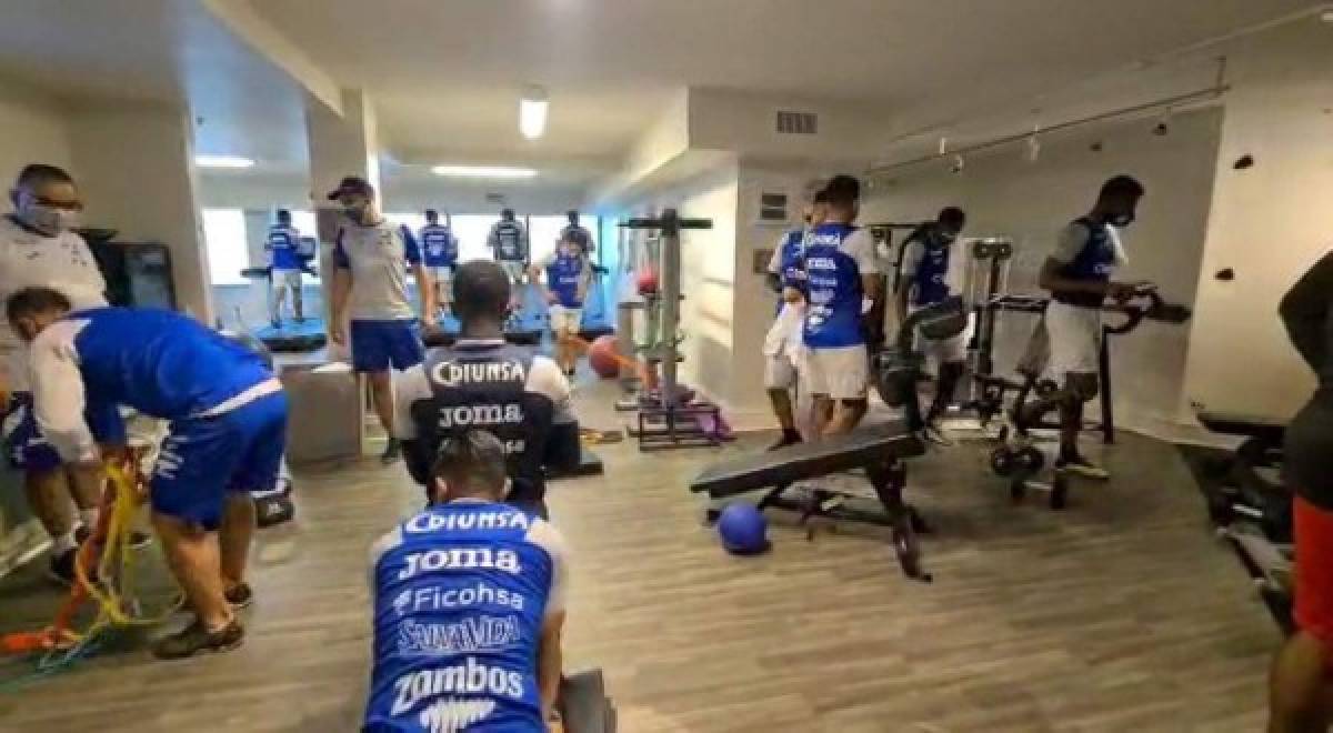 Trabajo de gimnasio y dos futbolistas de la 'H' entre 'algodones': así comenzó el día para la Selección de Honduras