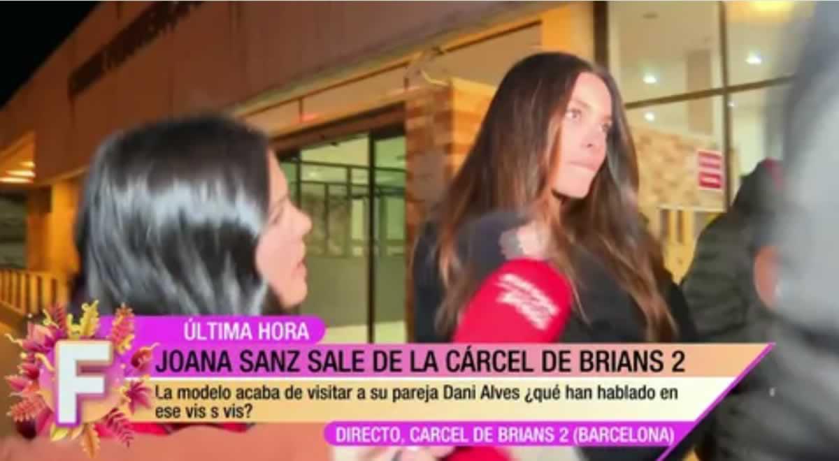 ¿Se divorciaron? Así fue la visita de Joana Sanz a Dani Alves por 50 minutos y su confesión luego de abandonar la cárcel