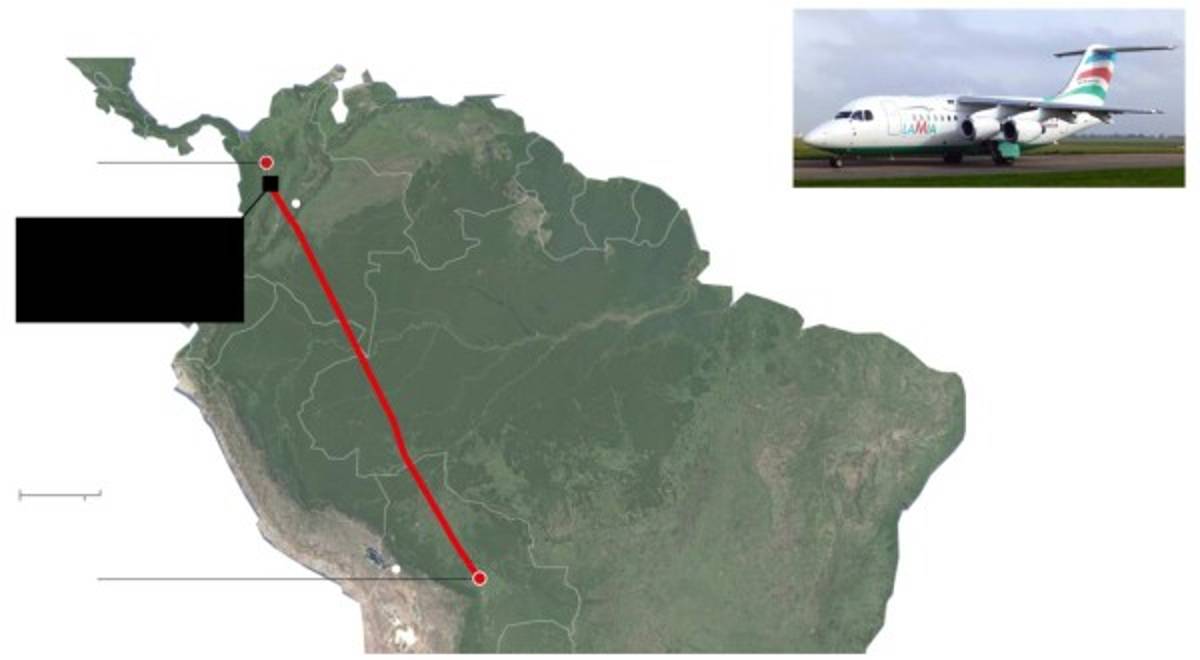 Así se estrelló el avión del Chapecoense