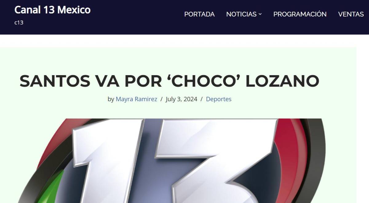 Prensa de México revela fecha de aterrizaje del Choco Lozano tras fichar por Santos: “Es un delantero de trayectoria”