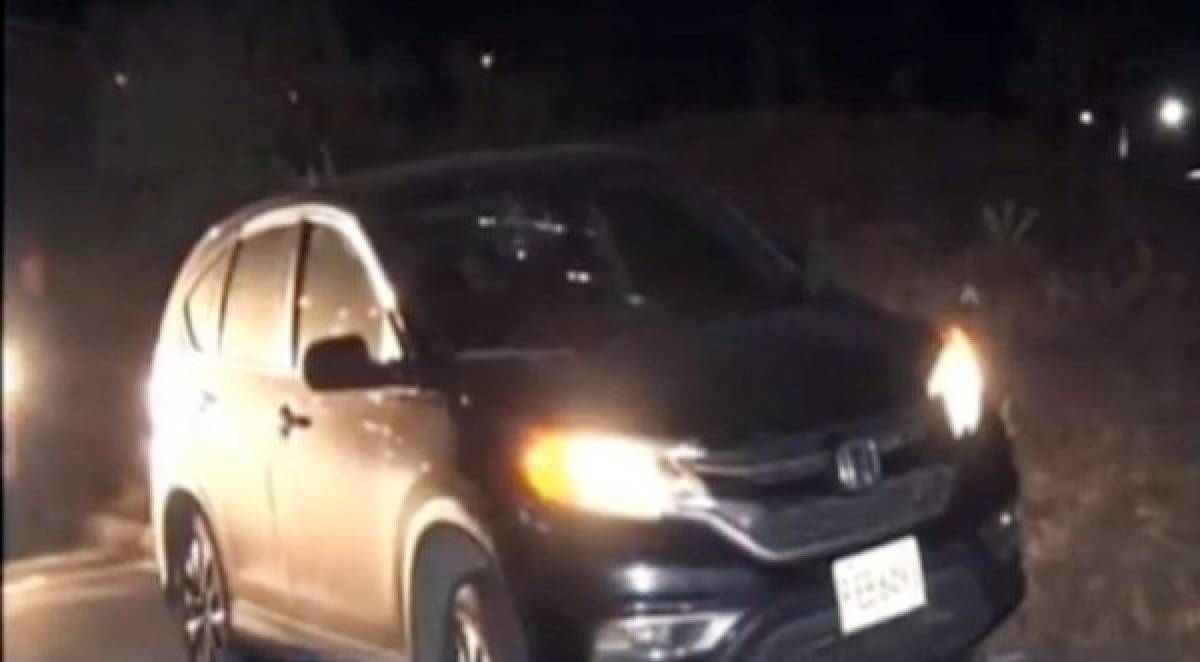 Así quedó el automóvil de Henry Figueroa tras sufrir atentado criminal en Tegucigalpa