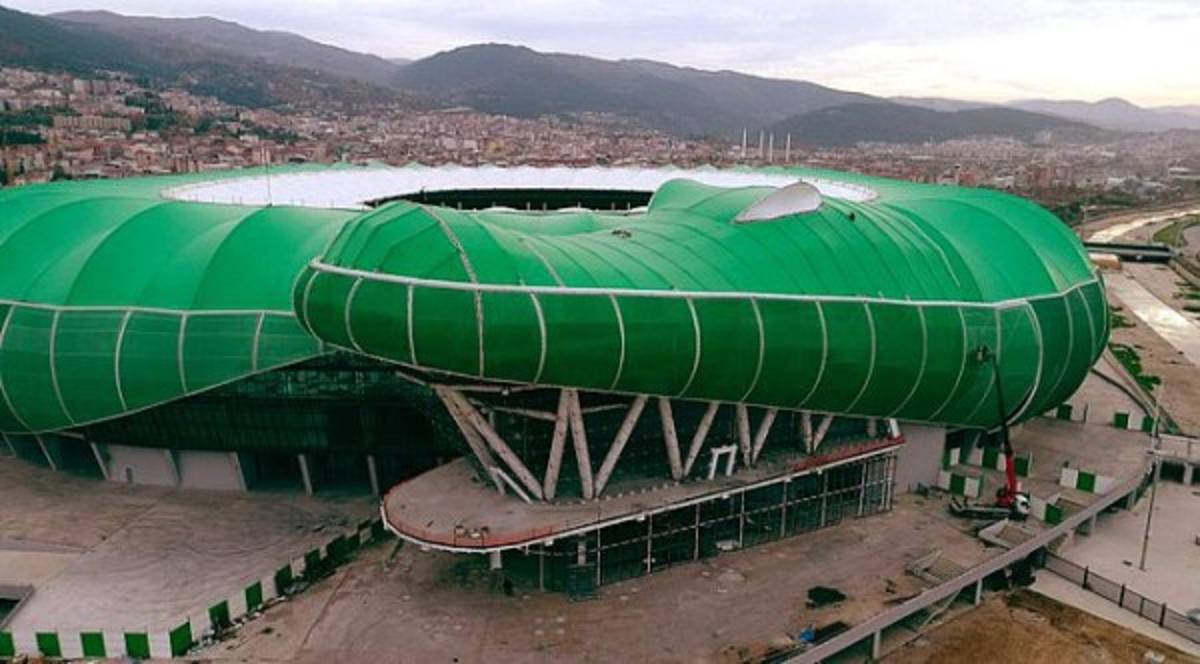 ¡INCREÍBLE! El imponente estadio turco que tiene forma de cocodrilo