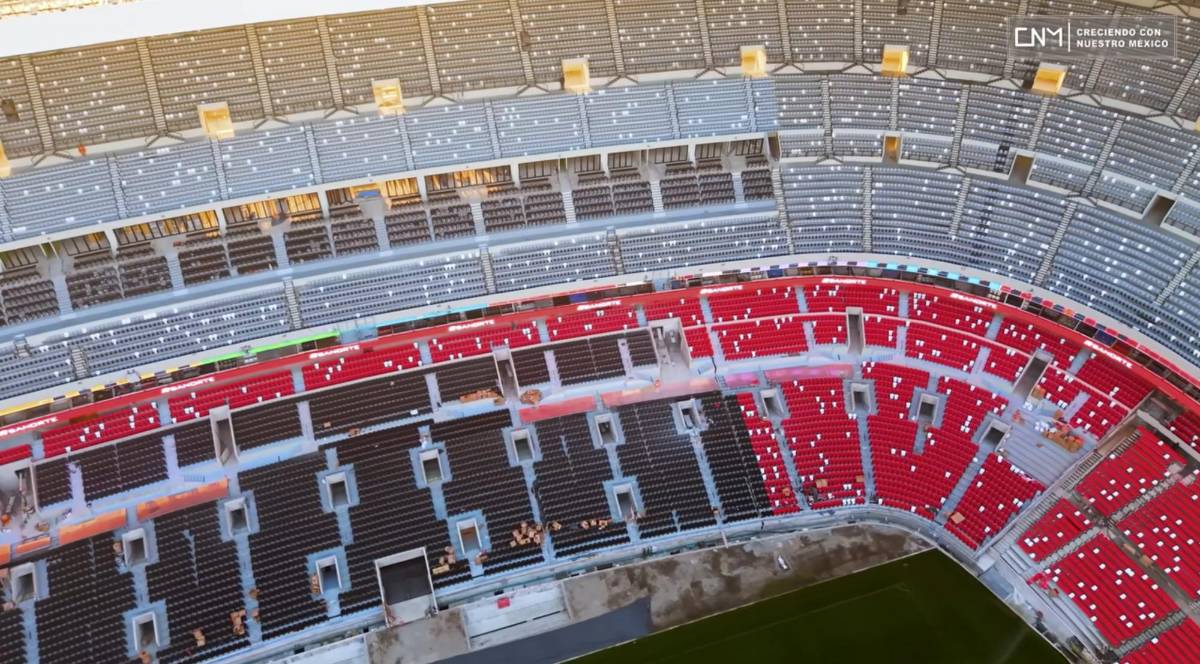 México se lo presume a Cristiano Ronaldo: así está el estadio Azteca para su reapertura antes del Mundial