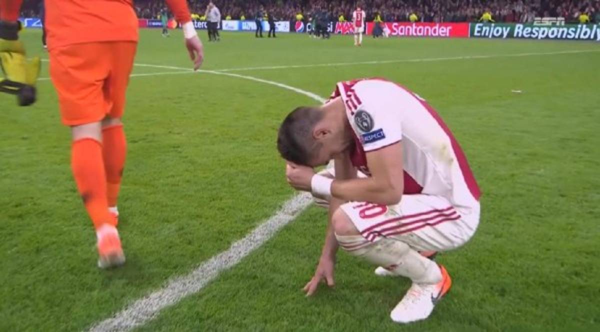 ¡Llanto y tristeza! Las imágenes del Ajax tras quedar fuera de la final de Champions