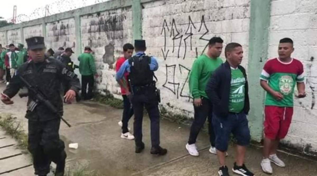 A barrer calles mandan a aficionados de Marathón detenidos por disturbios en Puerto Cortés