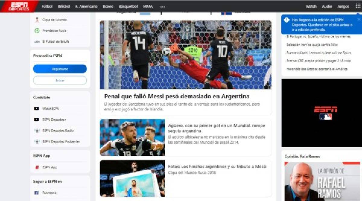 Prensa mundial: Messi el señalado por empate de Argentina ante Islandia