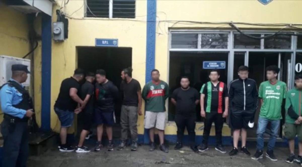 A barrer calles mandan a aficionados de Marathón detenidos por disturbios en Puerto Cortés