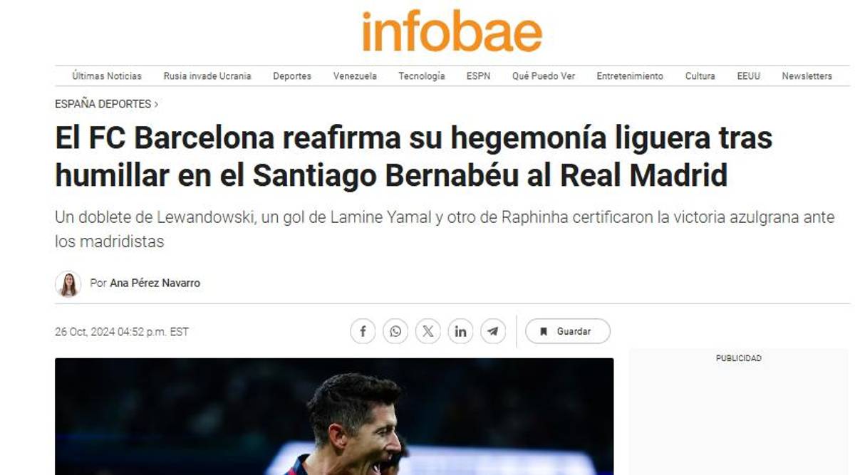 Prensa reacciona por la paliza del Barcelona ante Real Madrid: “Ridículo histórico de Mbappé; por esto somos los mejores del mundo”