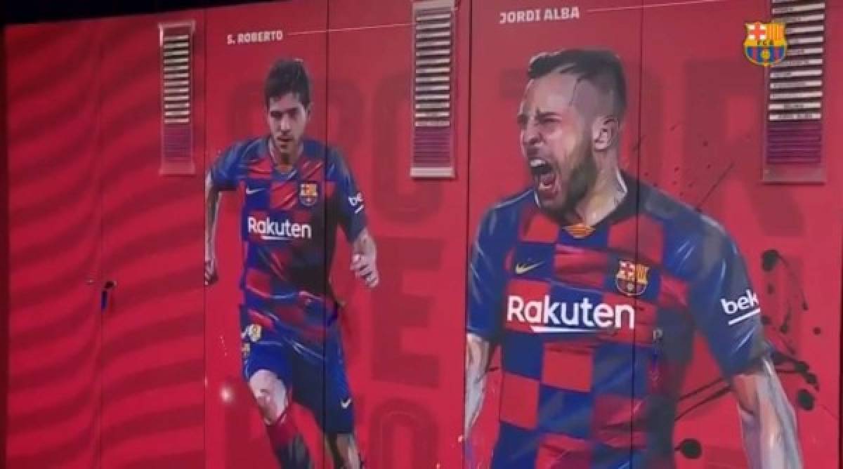Revolución azulgrana: Así luce ahora el nuevo del vestuario del FC Barcelona