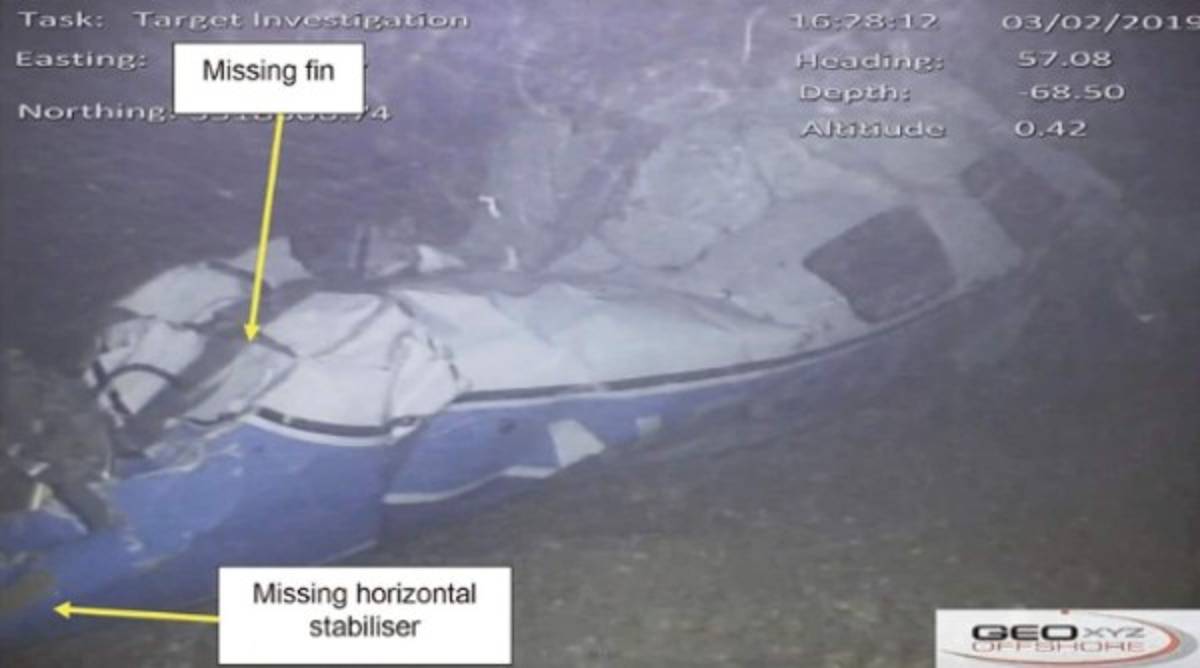 Caso Emiliano Sala: Revelan nuevas fotos de cómo quedó la aeronave del argentino bajó el mar  