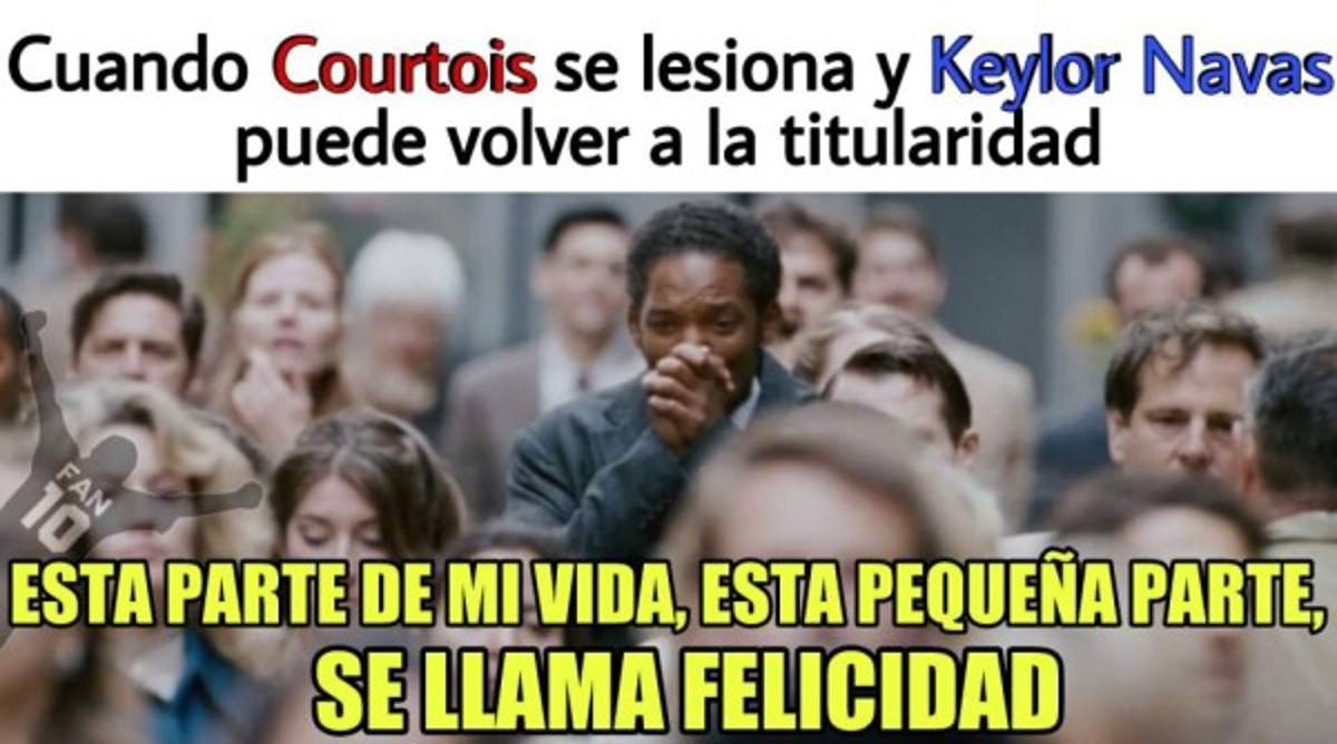 Los memes destrozan a Courtois en el regreso de Keylor Navas a la titularidad