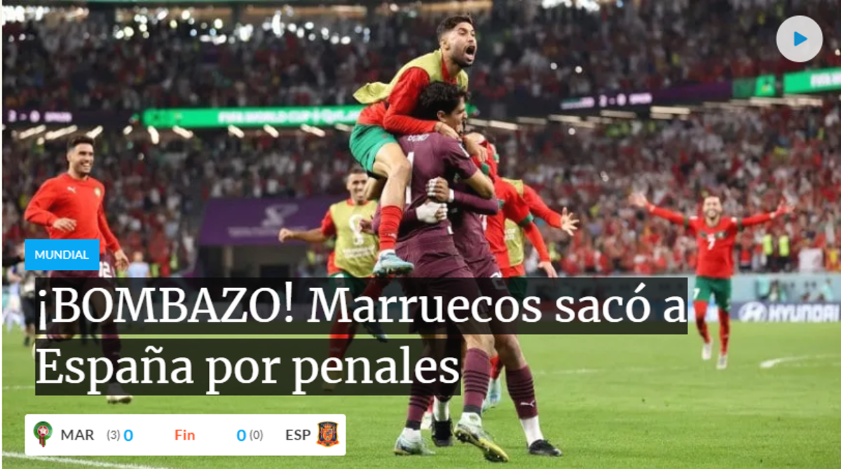 ¡Ridículo! Prensa internacional estalla tras la eliminación de España en Qatar: “No sabían que jugaban un Mundial”