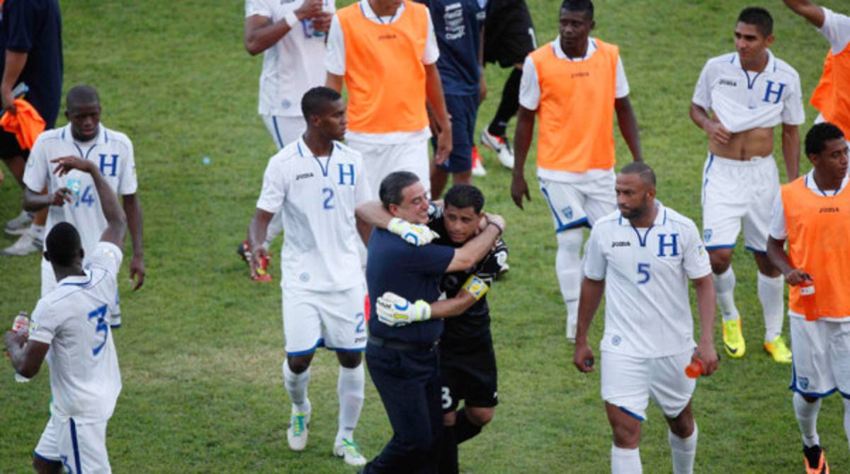 La celebración de Honduras en el estadio Olímpico