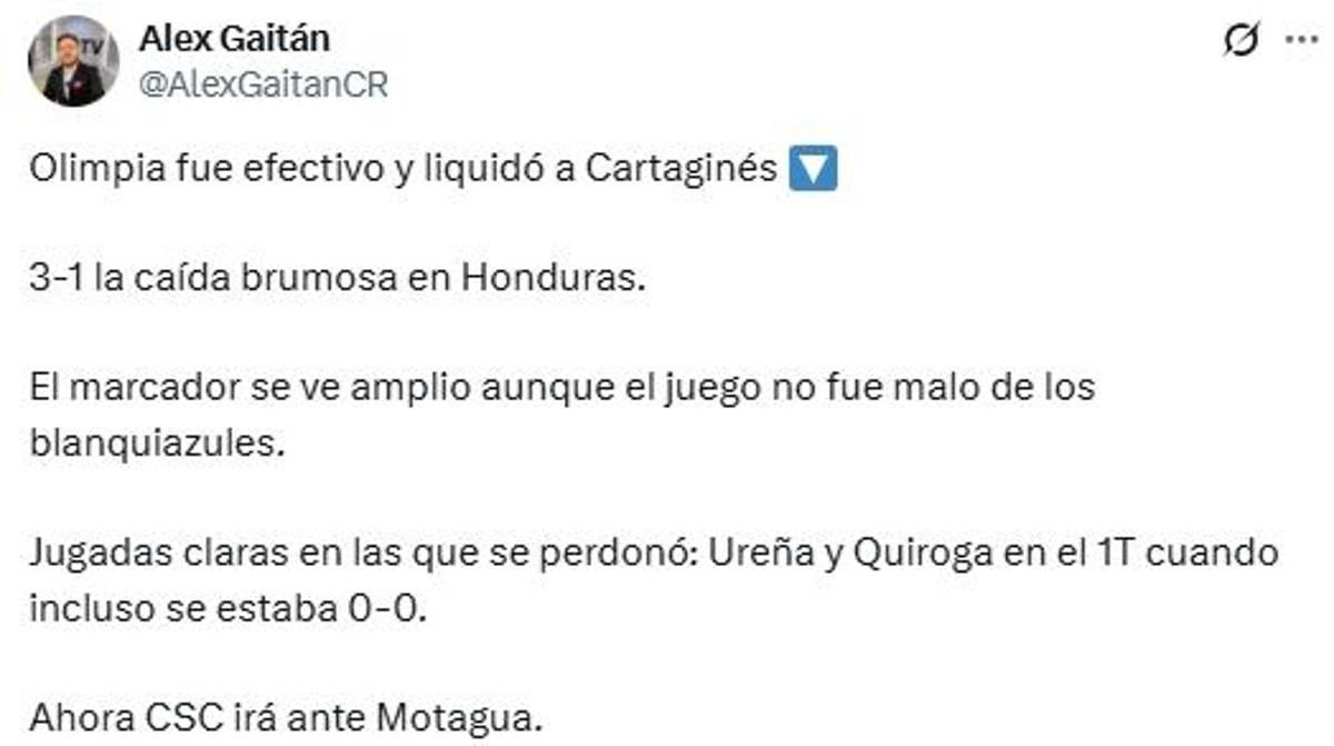 Prensa se rinde ante Olimpia por la clasificación y esto dicen en Costa Rica: El gigante vuelve a la fiesta; se cumplió lo previsto
