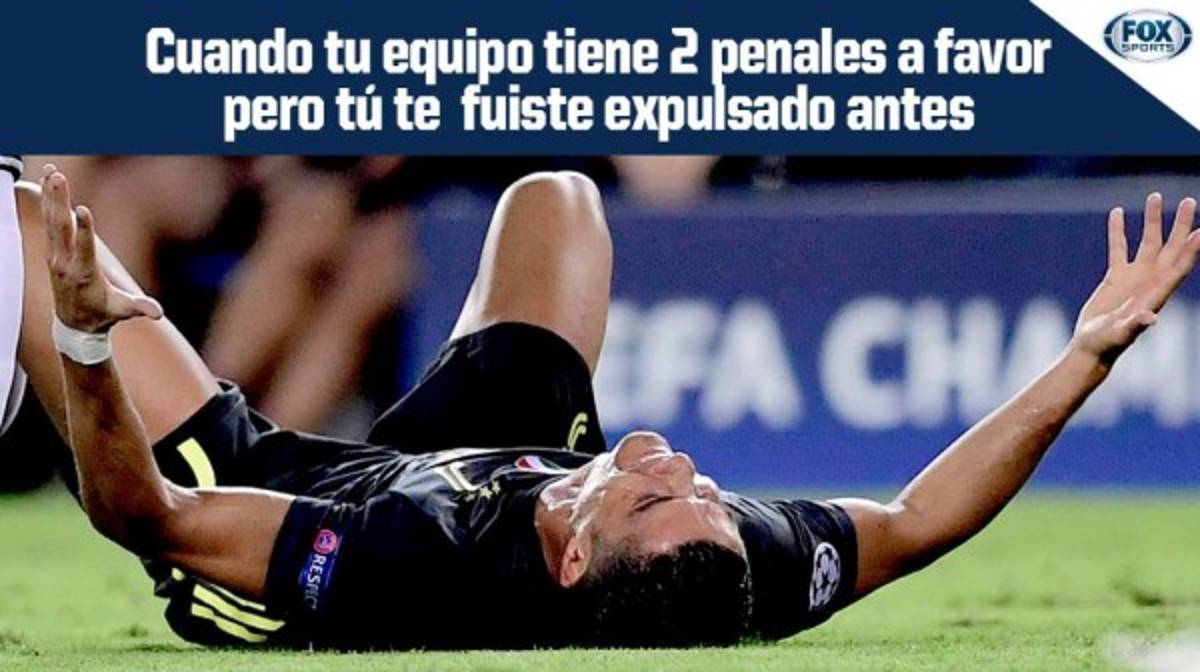 Memes arrecian contra Cristiano Ronaldo por su expulsión en Mestalla