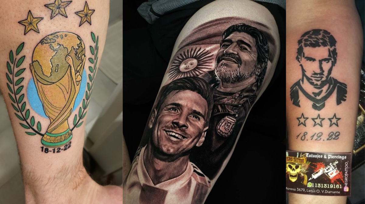 Tremenda locura: los increíbles tatuajes sobre Messi luego de ganar con Argentina el Mundial de Qatar y el ‘‘qué mirás, bobo’’