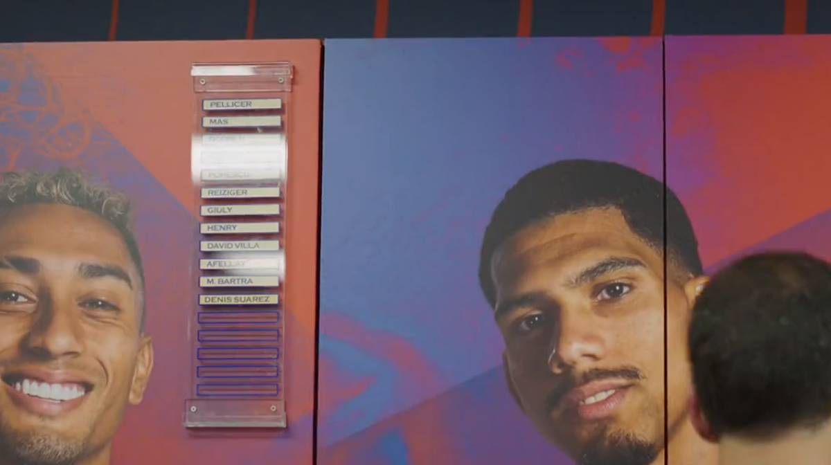 Barcelona aprovecha el parón del Mundial para remodelar su camerino y filtra por error los nuevos dorsales en el plantel