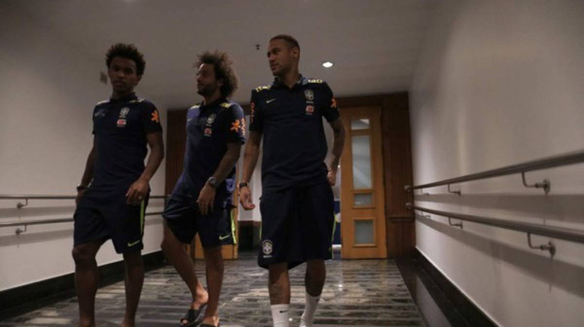 Fotos: Así se la pasan los brasileños y argentinos antes de verse las caras