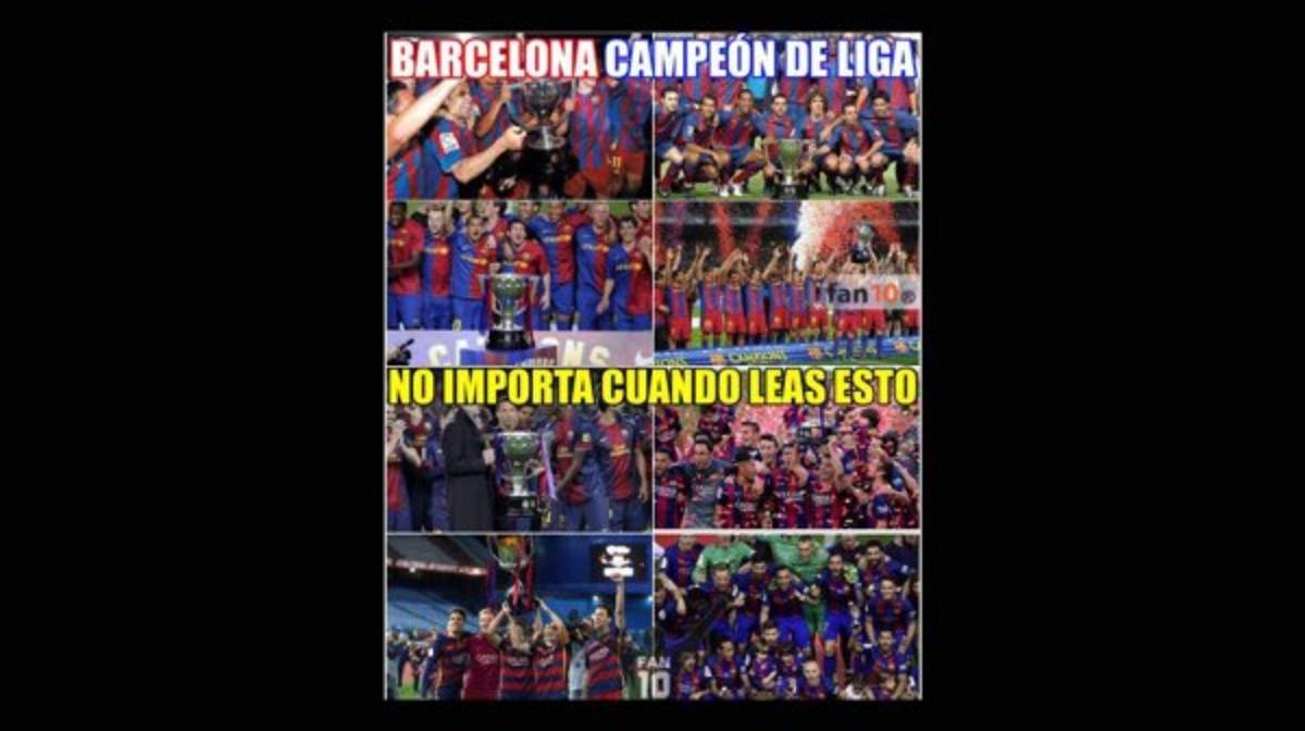 ¡Imperdibles! Los otros memes que no has visto del Barcelona campeón de Liga