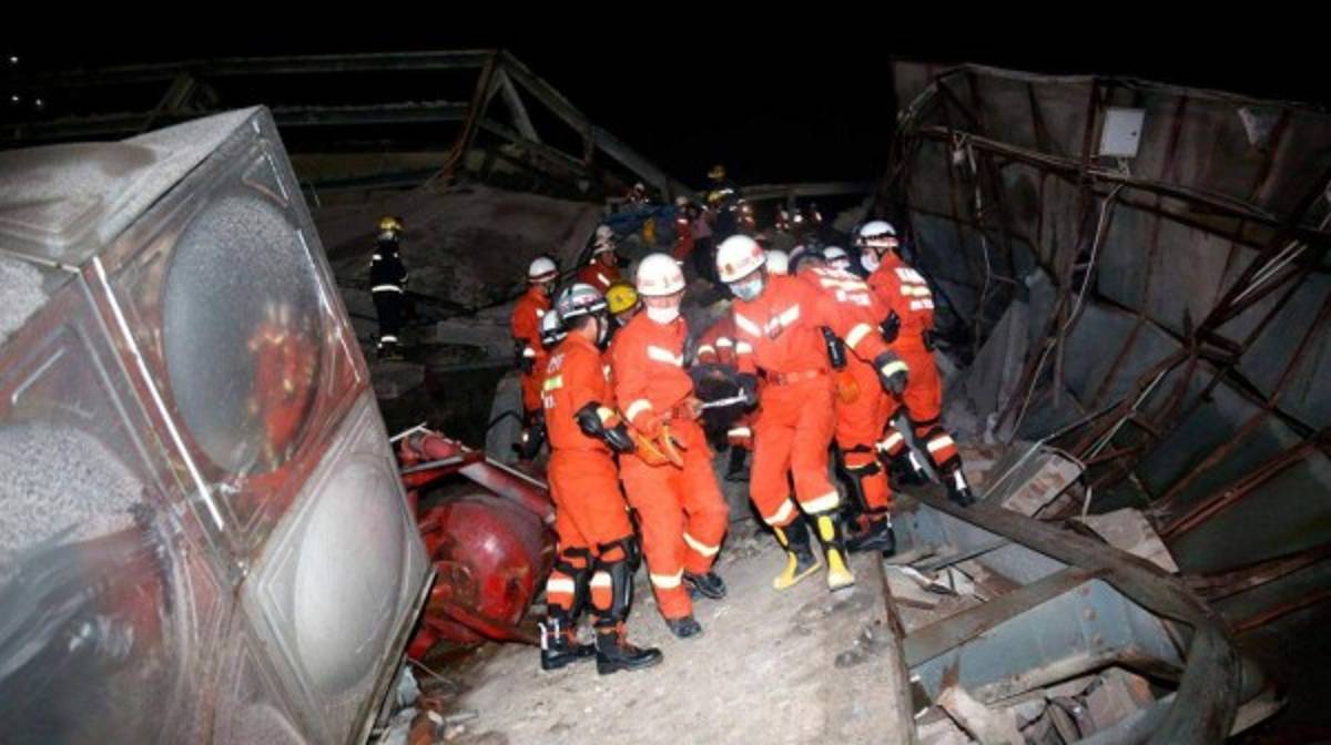 Se derrumba en China un hotel usado para la cuarentena por Coronavirus